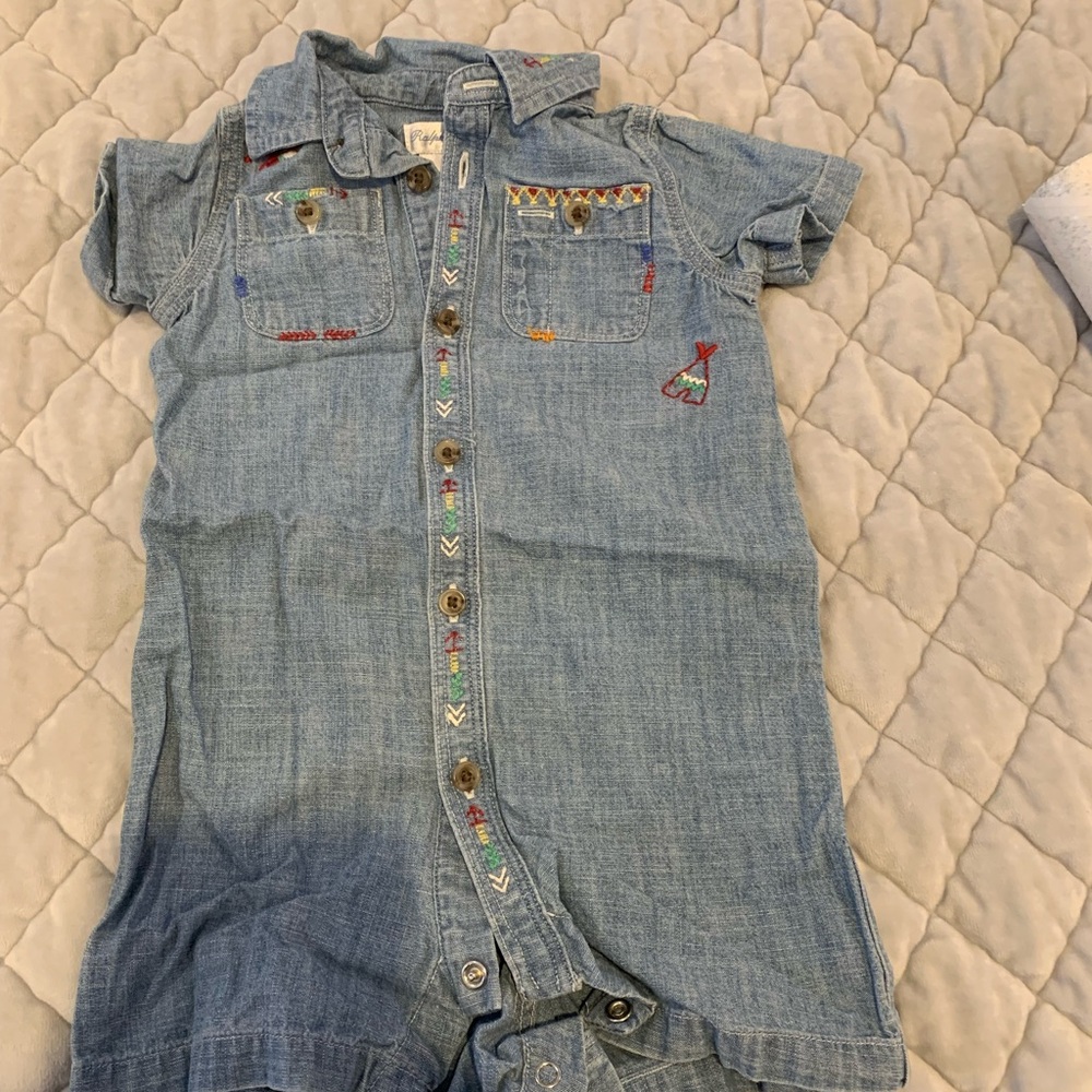 Ralph Lauren denim romper 6m